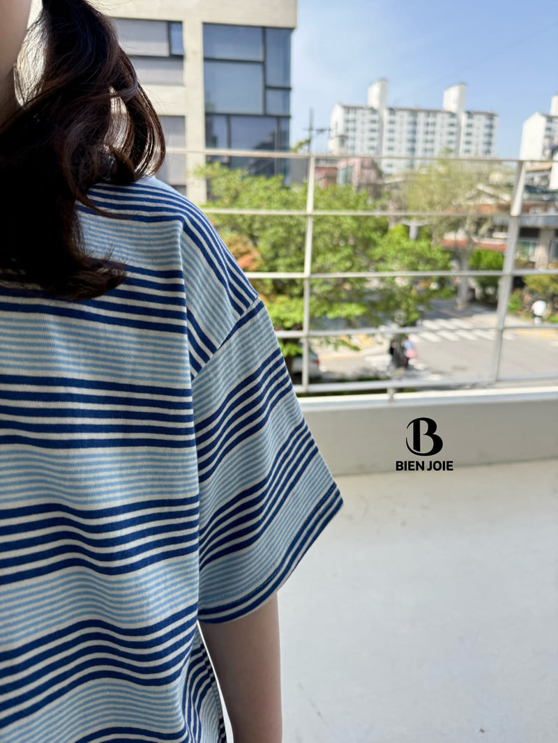 Bien Joie - Korean Children Fashion - #childrensboutique - Link Striped Tee - 4