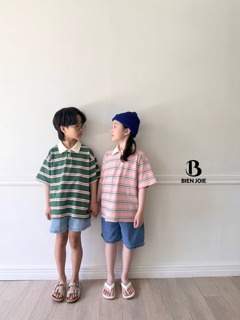 Bien Joie - Korean Children Fashion - #fashionkids - Onion Collar Tee - 3