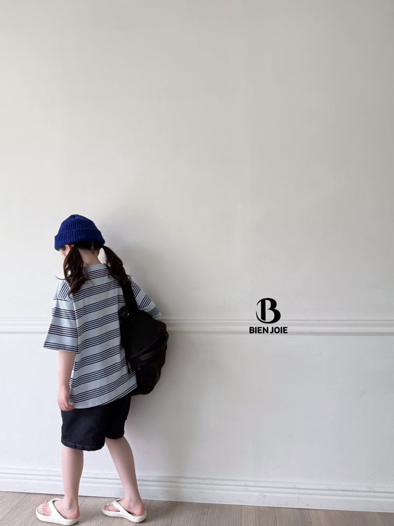 Bien Joie - Korean Children Fashion - #kidsshorts - Link Striped Tee - 7