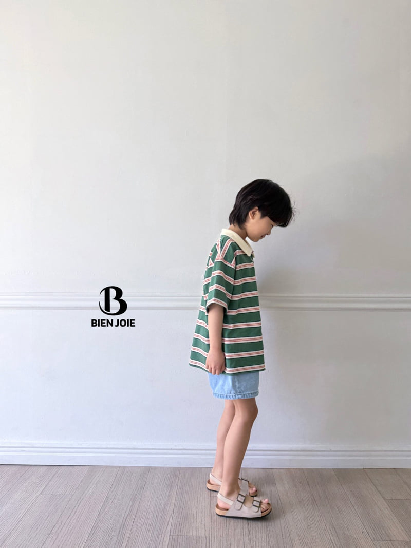 Bien Joie - Korean Children Fashion - #todddlerfashion - Onion Collar Tee - 12