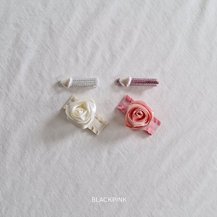 Black Pink - Korean Children Fashion - #Kfashion4kids - Satin Rose Set (set of 2) - 6