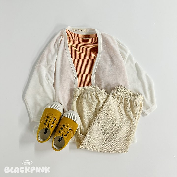 Black Pink - Korean Children Fashion - #Kfashion4kids - Linen Light Cardigan - 11