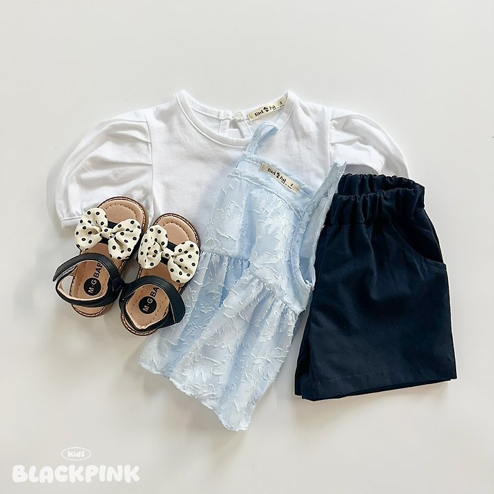 Black Pink - Korean Children Fashion - #Kfashion4kids - Flower Bustier - 8