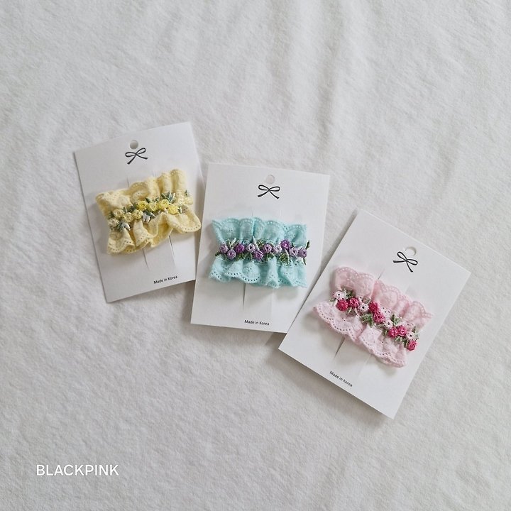Black Pink - Korean Children Fashion - #childofig - Frill Lace Pin