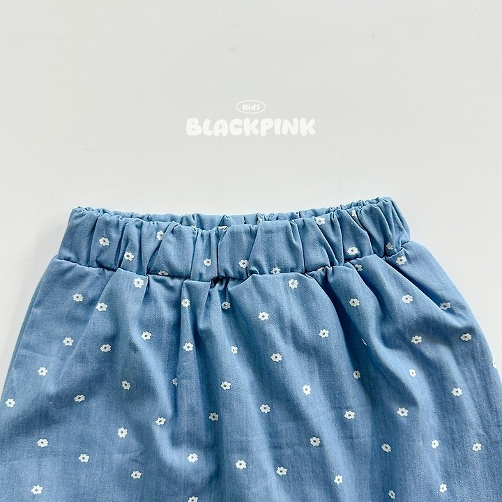 Black Pink - Korean Children Fashion - #childofig - Monet Washed Denim Skirt - 7