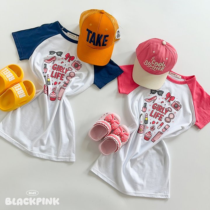 Black Pink - Korean Children Fashion - #childofig - Girl Life One-piece - 2