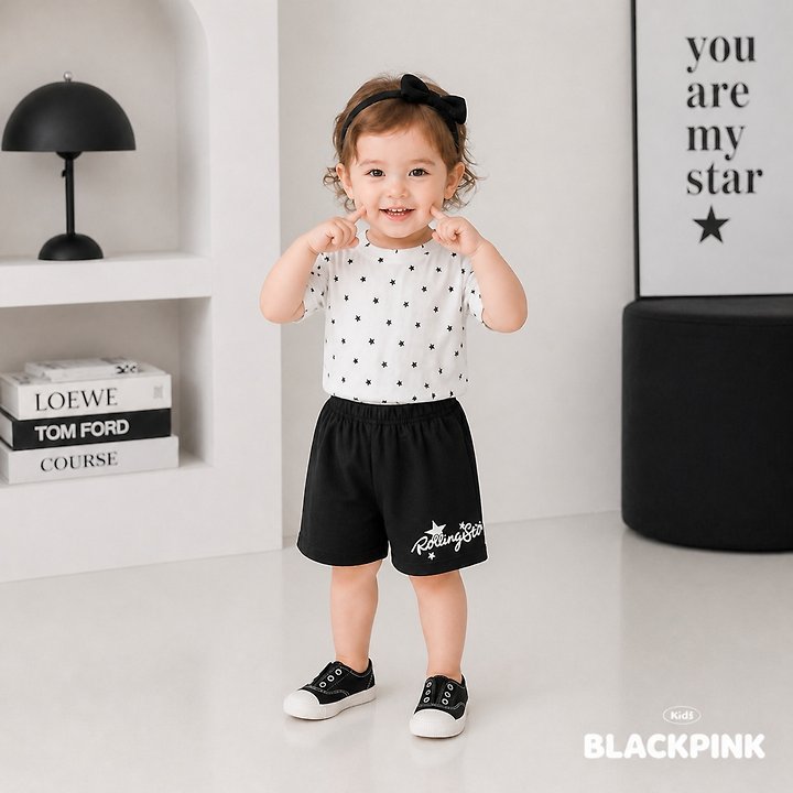 Black Pink - Korean Children Fashion - #childofig - Little Star Set-Up - 12