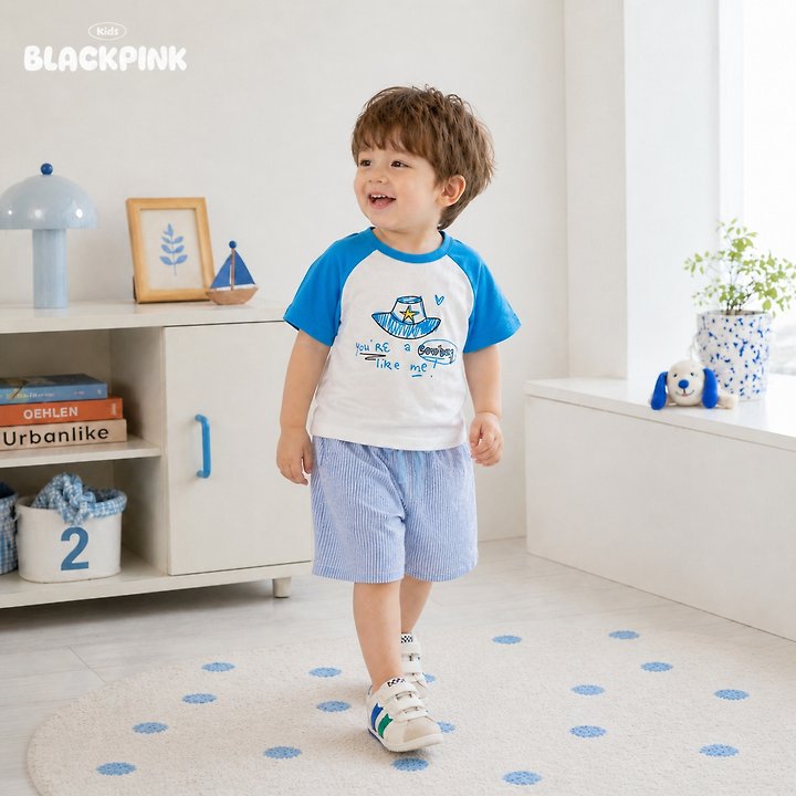 Black Pink - Korean Children Fashion - #childofig - Embossed Stripe Shorts - 12