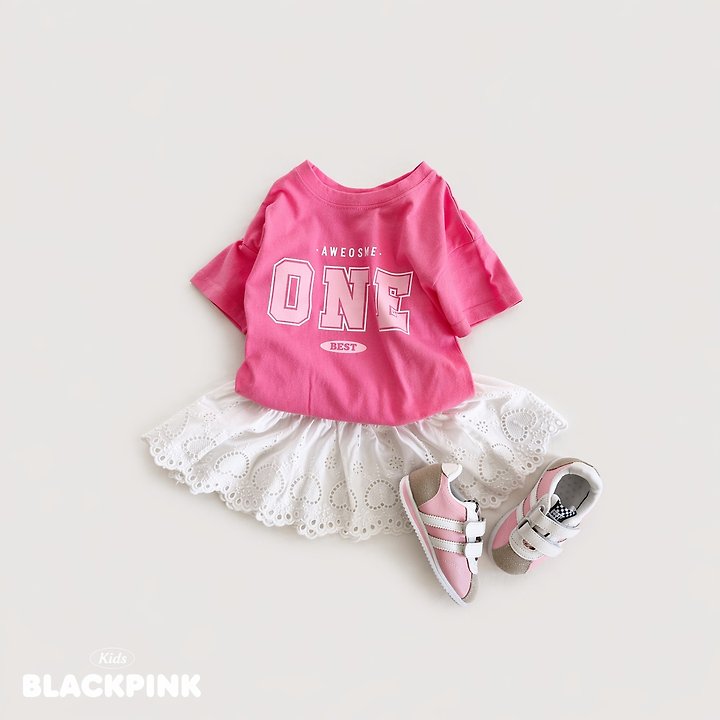 Black Pink - Korean Children Fashion - #childofig - 7 Days Short Sleeve Tee - 10