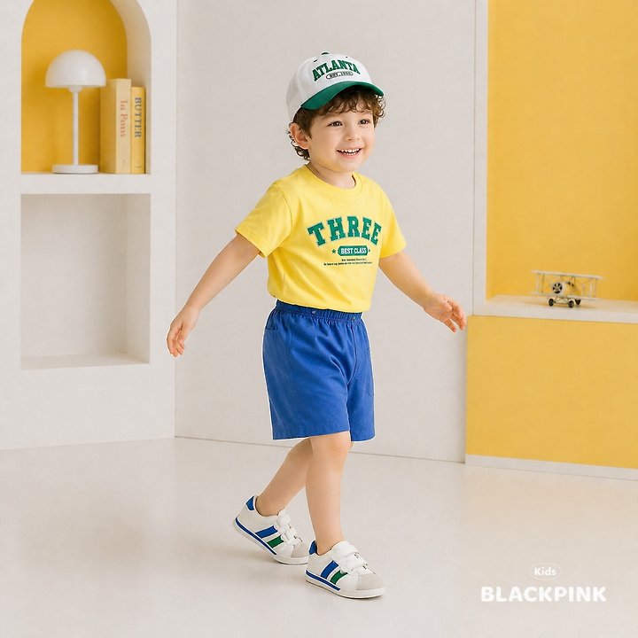 Black Pink - Korean Children Fashion - #childofig - 7 Days Short Sleeve Tee - 11