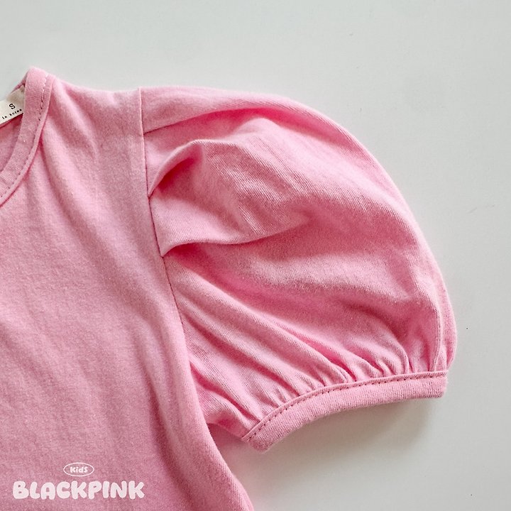 Black Pink - Korean Children Fashion - #childofig - Joy Puff Tee - 8