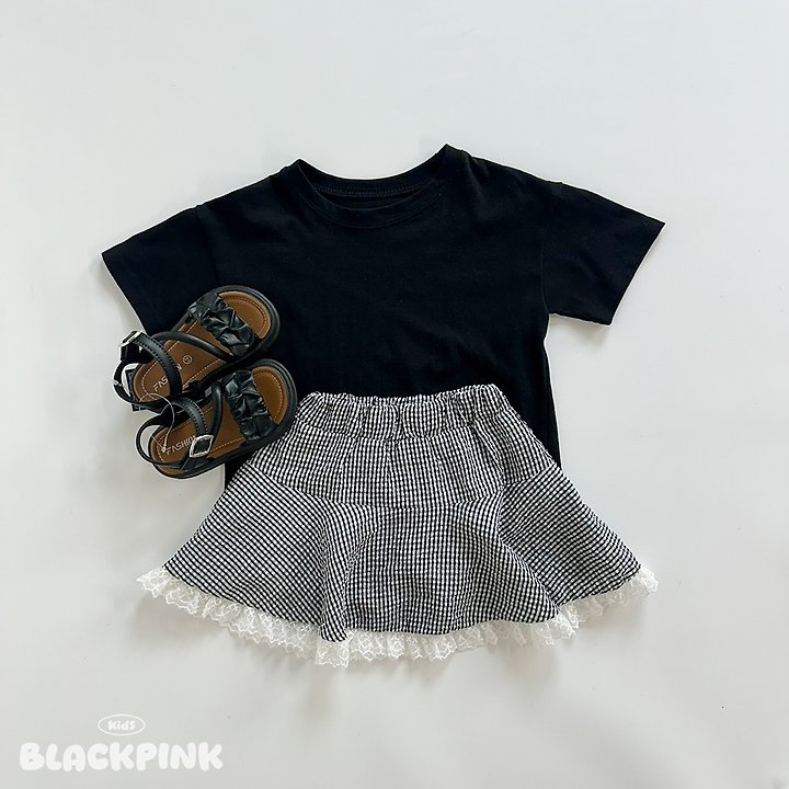 Black Pink - Korean Children Fashion - #prettylittlegirls - SUMMER Short Sleeve Tee - 4