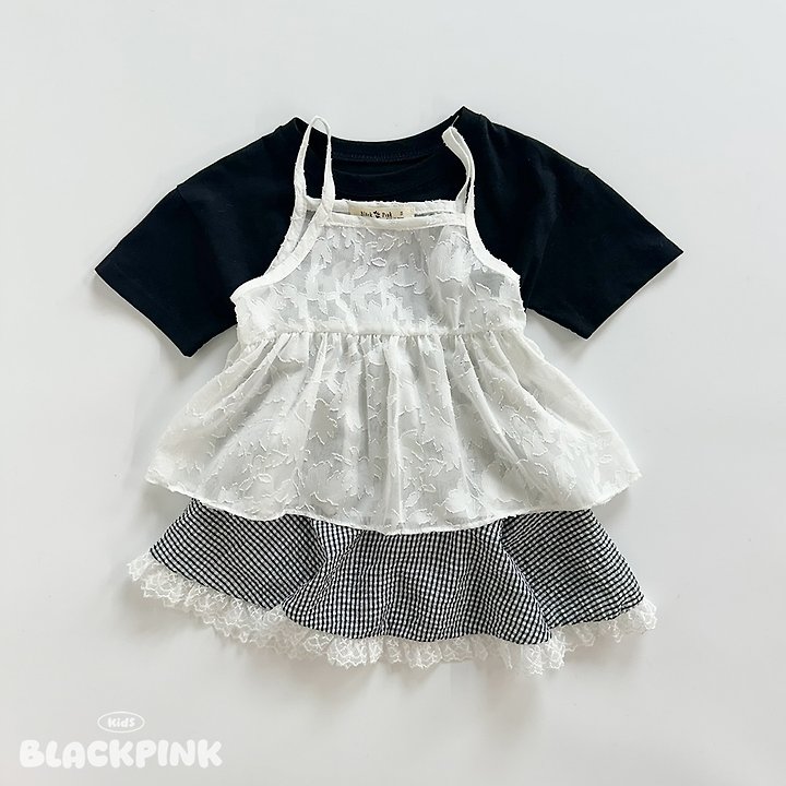 Black Pink - Korean Children Fashion - #childofig - SUMMER Short Sleeve Tee - 5