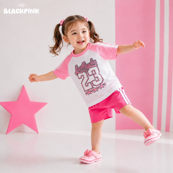 Black Pink - Korean Children Fashion - #childofig - 23 Mesh Set-Up - 6