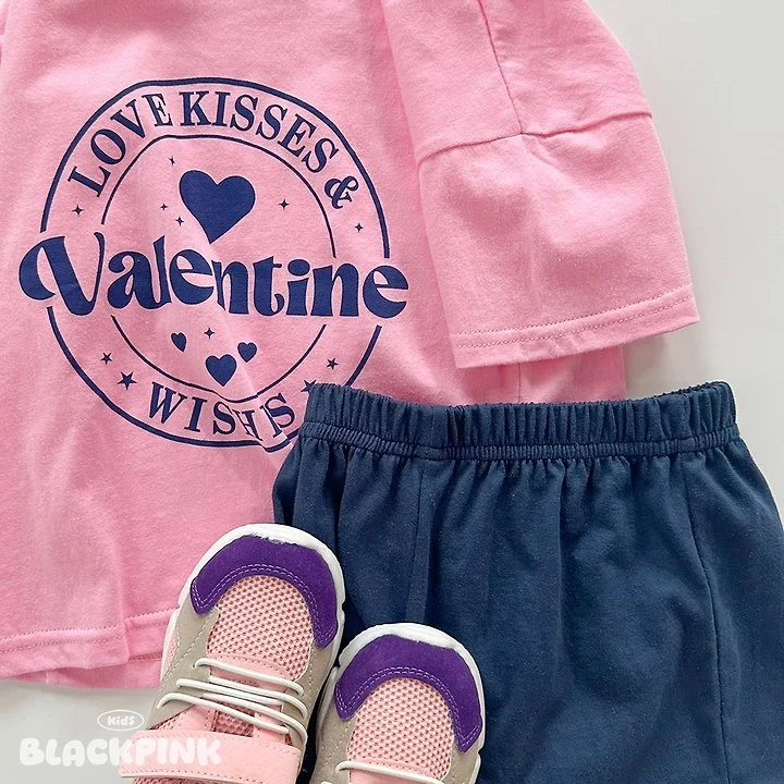 Black Pink - Korean Children Fashion - #childofig - Valentine Heart Set-Up - 10
