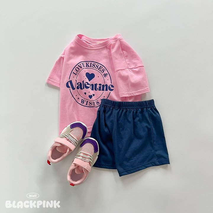 Black Pink - Korean Children Fashion - #childofig - Valentine Heart Set-Up - 9