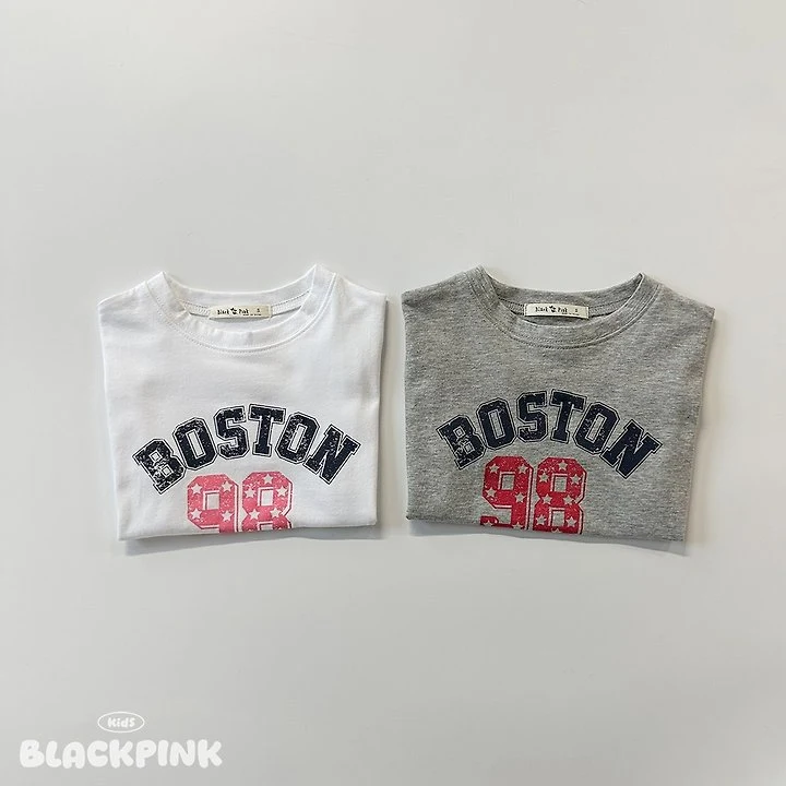 Black Pink - Korean Children Fashion - #childofig - 98 Single Tee - 3