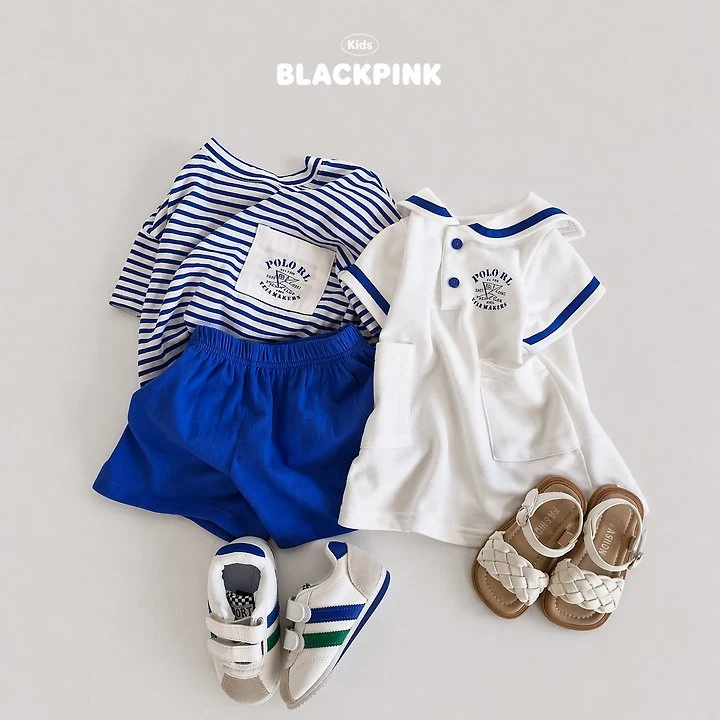 Black Pink - Korean Children Fashion - #childofig - Marine One-piece - 2