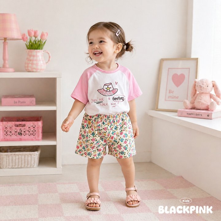 Black Pink - Korean Children Fashion - #childrensboutique - Olivia Shorts - 10