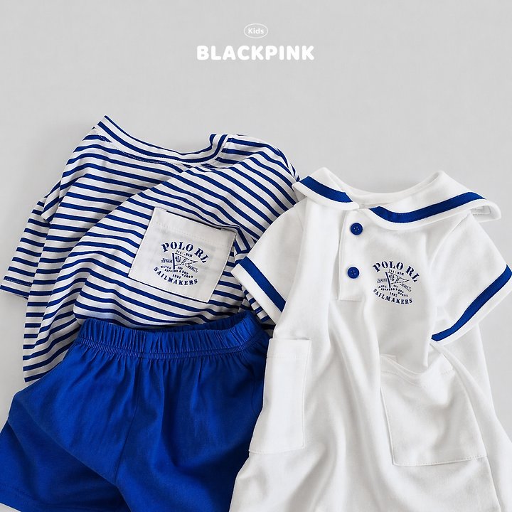 Black Pink - Korean Children Fashion - #childrensboutique - Marine Set-Up - 2