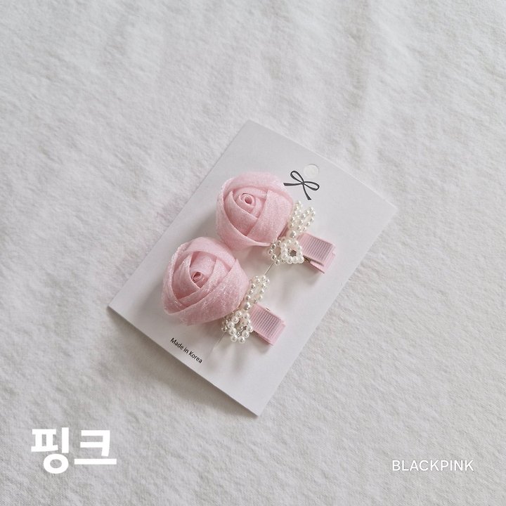 Black Pink - Korean Children Fashion - #designkidswear - Chiffon Rose Set - 5