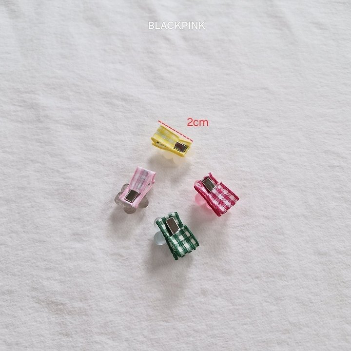 Black Pink - Korean Children Fashion - #designkidswear - Mini Flower Claw Clip Set - 12
