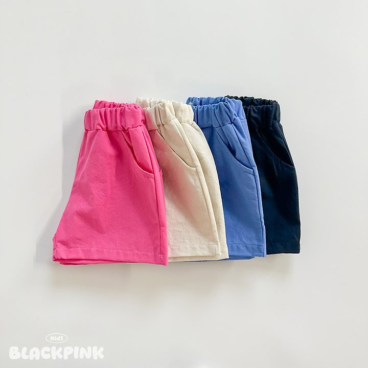 Black Pink - Korean Children Fashion - #designkidswear - Color Pop Cotton Shorts - 3