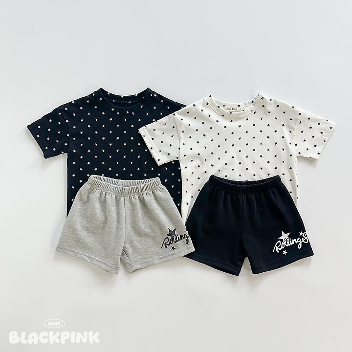 Black Pink - Korean Children Fashion - #designkidswear - Little Star Set-Up