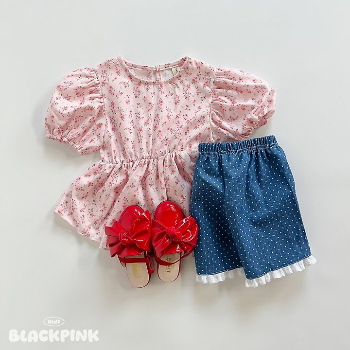 Black Pink - Korean Children Fashion - #designkidswear - Dot Lace Shorts - 12