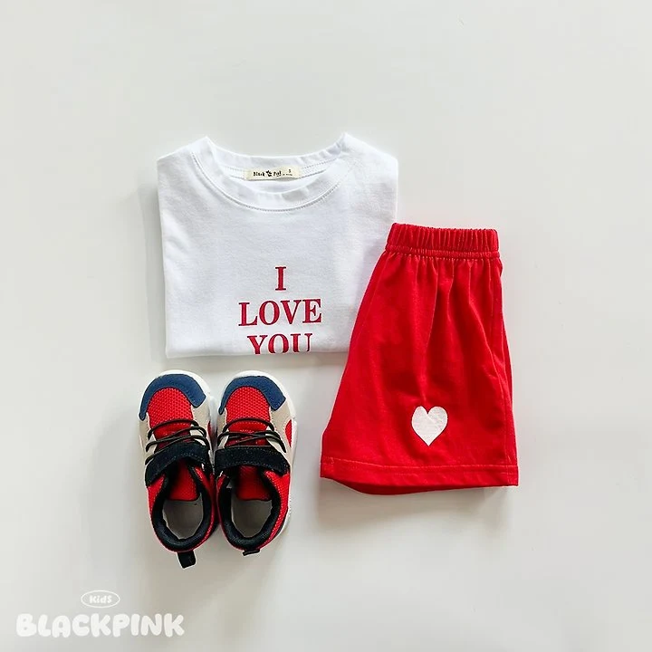 Black Pink - Korean Children Fashion - #designkidswear - Summer Love You Set-Up - 10