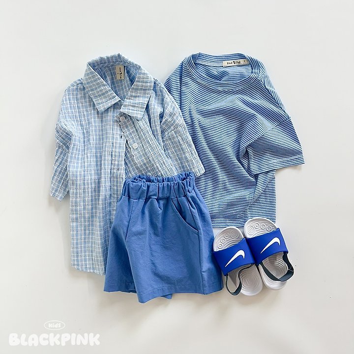 Black Pink - Korean Children Fashion - #designkidswear - Summer Stripe Short Sleeve Tee - 9