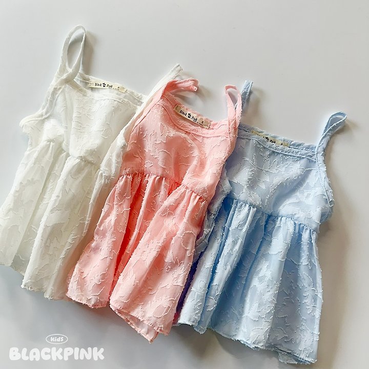 Black Pink - Korean Children Fashion - #designkidswear - Flower Bustier - 2