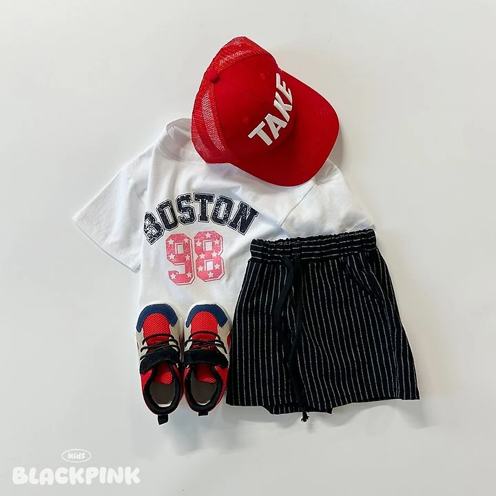 Black Pink - Korean Children Fashion - #designkidswear - Linen Stripe Shorts - 6