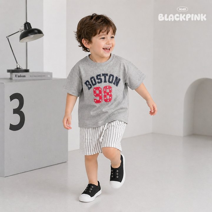 Black Pink - Korean Children Fashion - #designkidswear - 98 Single Tee - 5