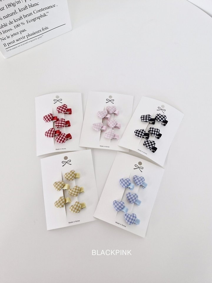 Black Pink - Korean Children Fashion - #discoveringself - Mini Heart Bean Set - 8