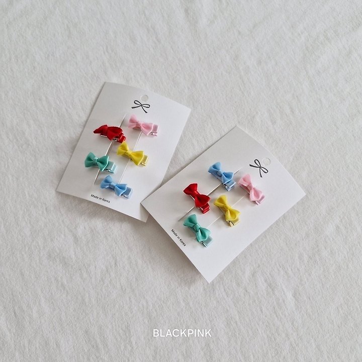 Black Pink - Korean Children Fashion - #designkidswear - Multicolor Mini Ribbon Set - 4
