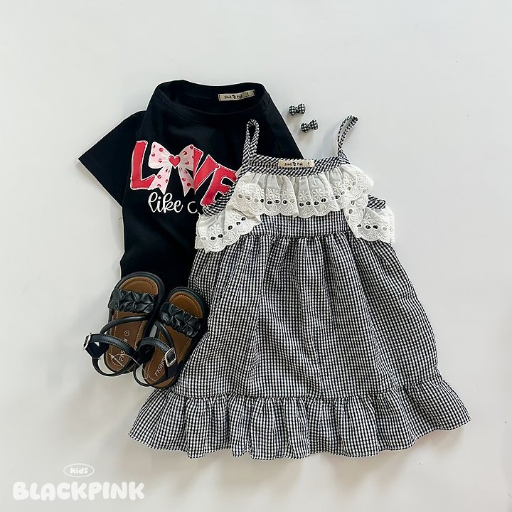 Black Pink - Korean Children Fashion - #discoveringself - Milk Tea Lace One-piece - 8