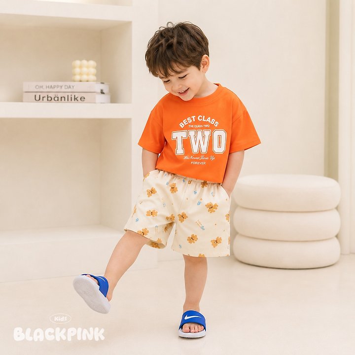Black Pink - Korean Children Fashion - #discoveringself - Cotton Candy Bear Shorts - 10