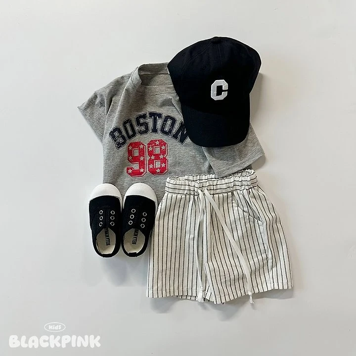 Black Pink - Korean Children Fashion - #discoveringself - 98 Single Tee - 6