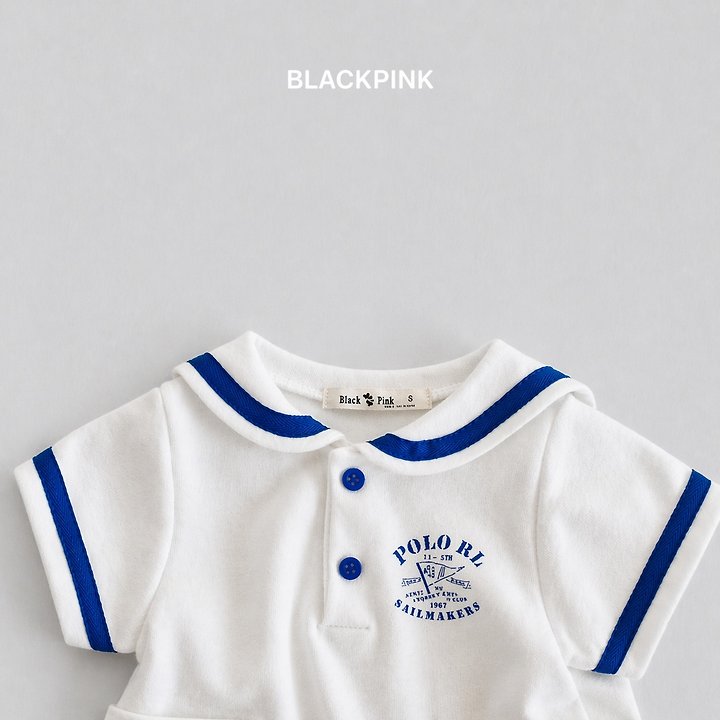 Black Pink - Korean Children Fashion - #discoveringself - Marine One-piece - 5