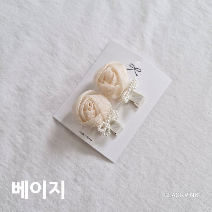 Black Pink - Korean Children Fashion - #fashionkids - Chiffon Rose Set - 7