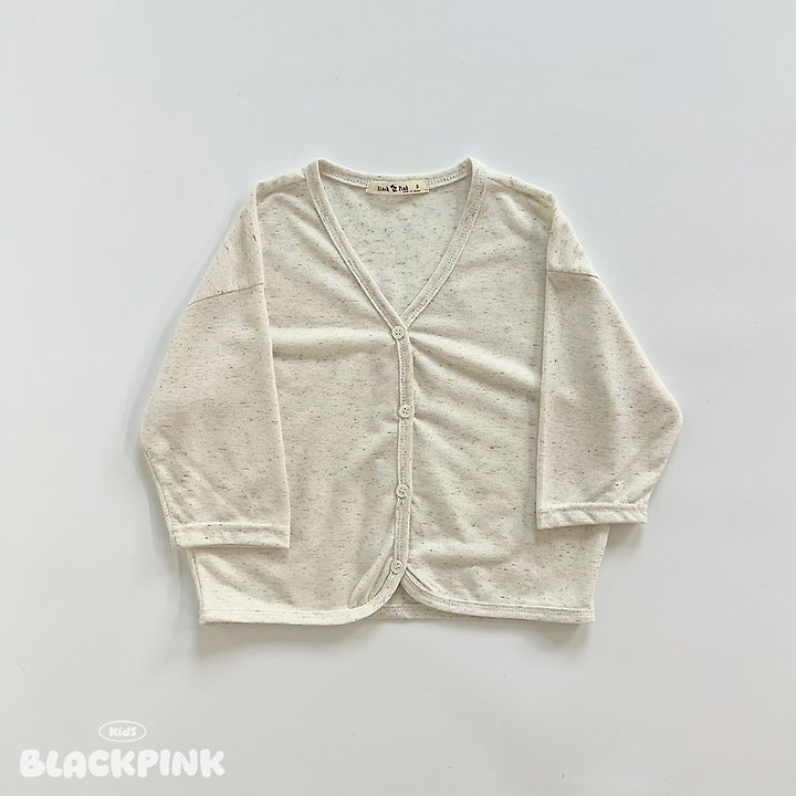 Black Pink - Korean Children Fashion - #fashionkids - Linen Light Cardigan - 7