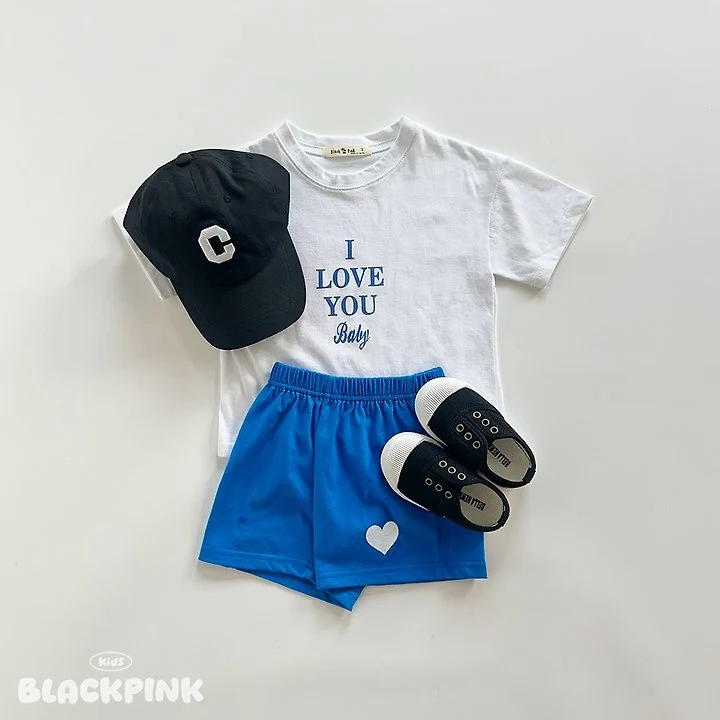 Black Pink - Korean Children Fashion - #fashionkids - Summer Love You Set-Up - 12