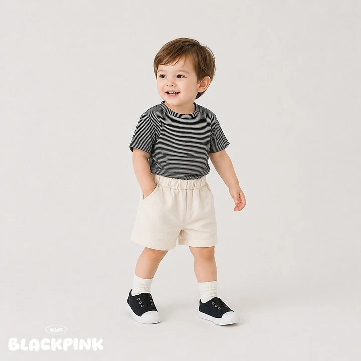 Black Pink - Korean Children Fashion - #fashionkids - Summer Stripe Short Sleeve Tee - 11