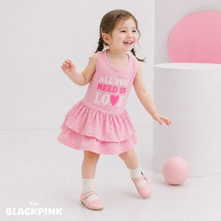 Black Pink - Korean Children Fashion - #fashionkids - ALL YOU One-piece - 11
