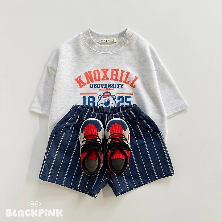 Black Pink - Korean Children Fashion - #fashionkids - Cony Denim Shorts - 12