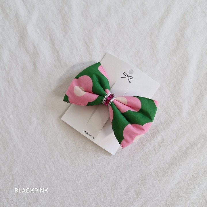Black Pink - Korean Children Fashion - #kidsshorts - Adeline Ribbon Pin - 9