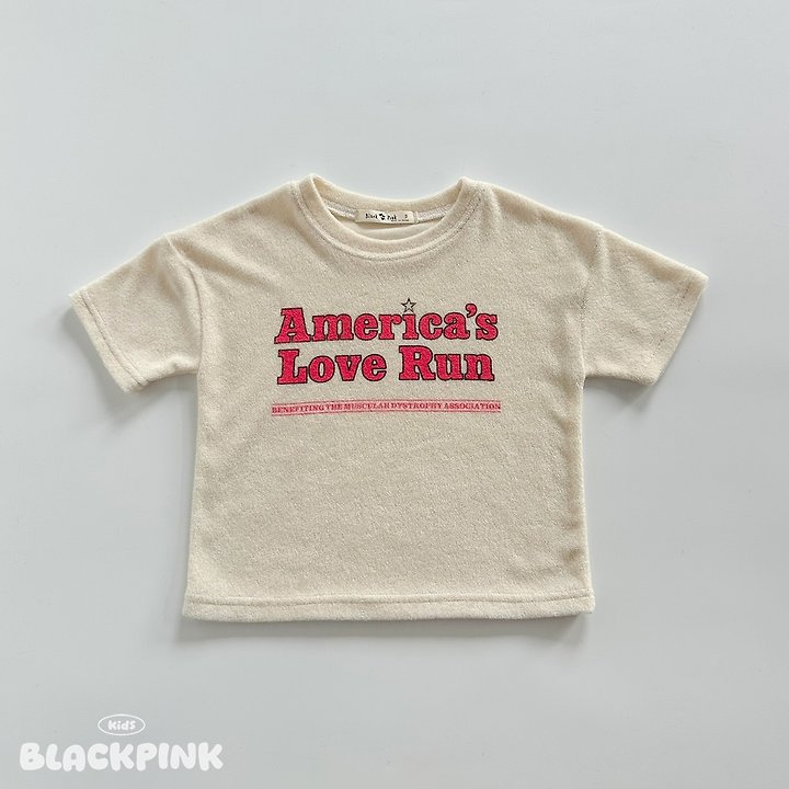 Black Pink - Korean Children Fashion - #kidsshorts - Love Run Terry Set-Up - 9