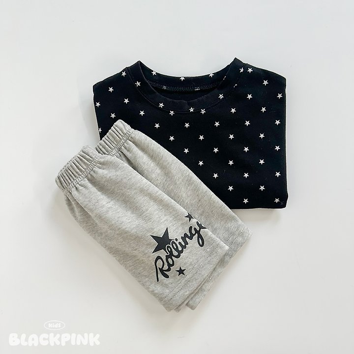 Black Pink - Korean Children Fashion - #fashionkids - Little Star Set-Up - 4