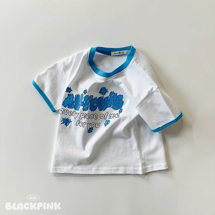 Black Pink - Korean Children Fashion - #kidsshorts - ALL YOURS Short Sleeve Tee - 11